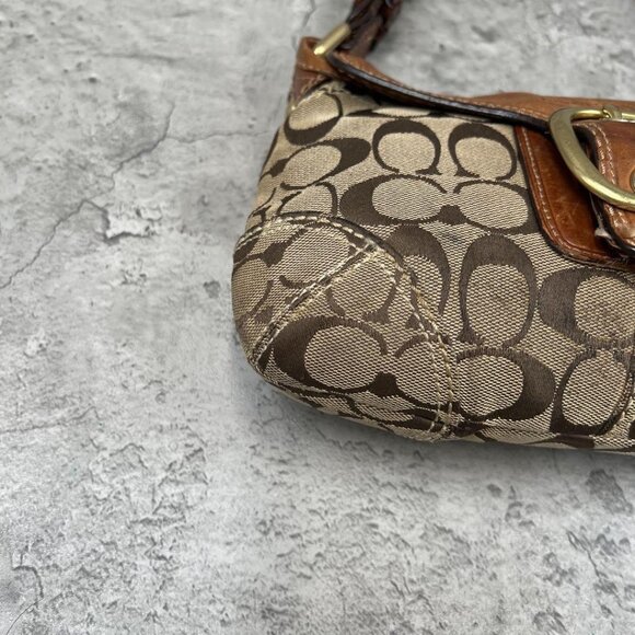 COACH SOHO Flap Legacy Signature Hand Bag - Picture 9 of 16